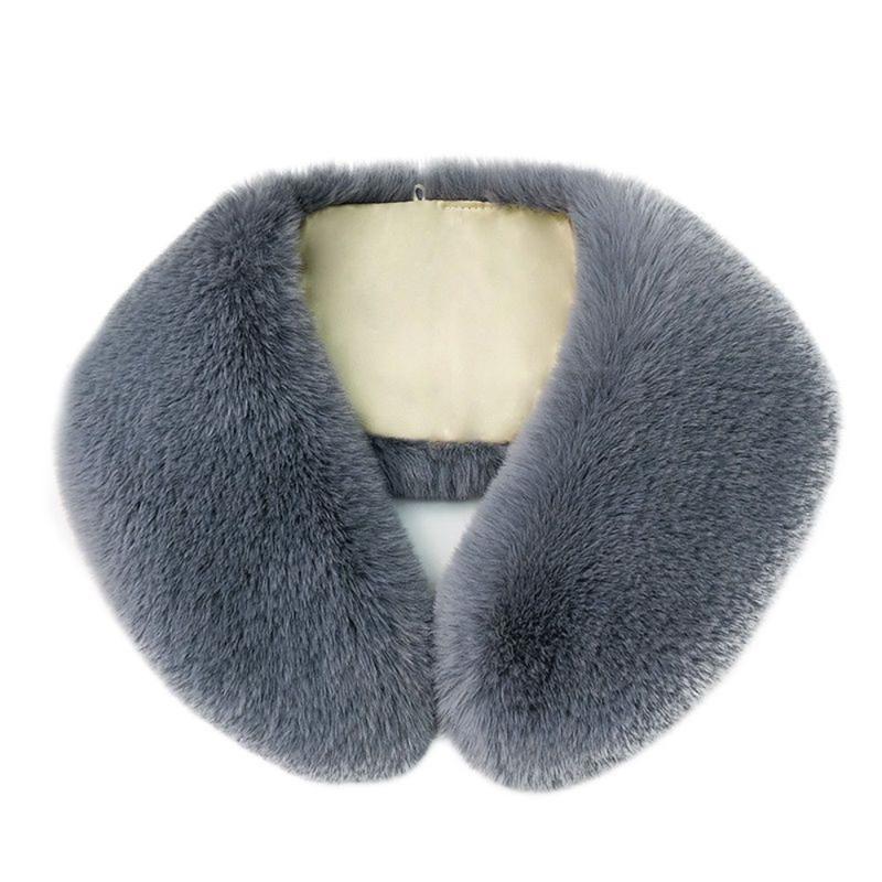 Product Introduction of Cross Collar Clothes Accessories Plush Neck Collar Neck Wrap Warm Fake Collar Soft Fashion Women Lady Scarf Winter 10