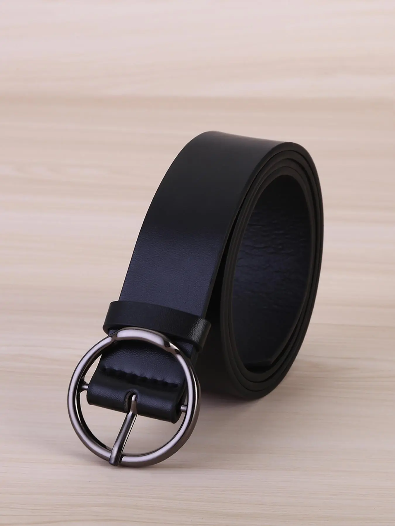 Women's Fashion Solid Color PU Leather Belt, Casual Waistband for Jeans, Fashion Belt for Party, Daily Clothing Decor, Trendy All-match & Exquisite Belt for Gift