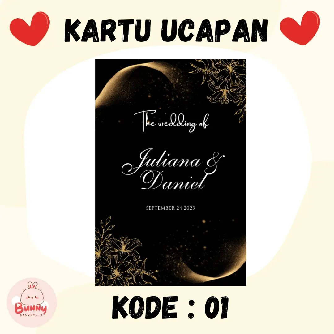 (isi 50 pcs) kartu ucapan pernikahan kartu souvenir murah kartu aqiqah penukaran souvenir full color murah Cards