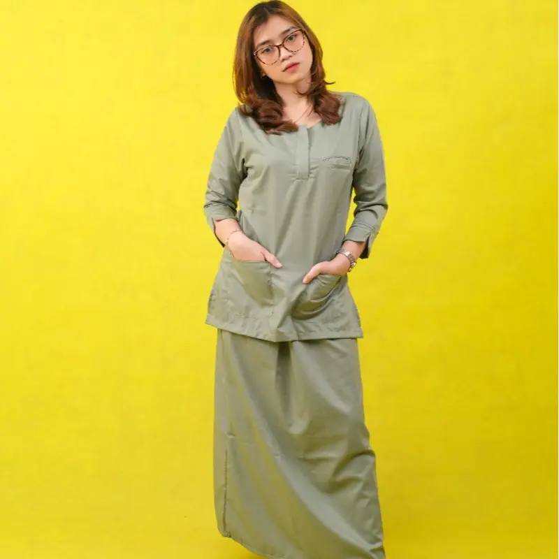 Baju Oka Resleting Rok Full Set Toyobo 6