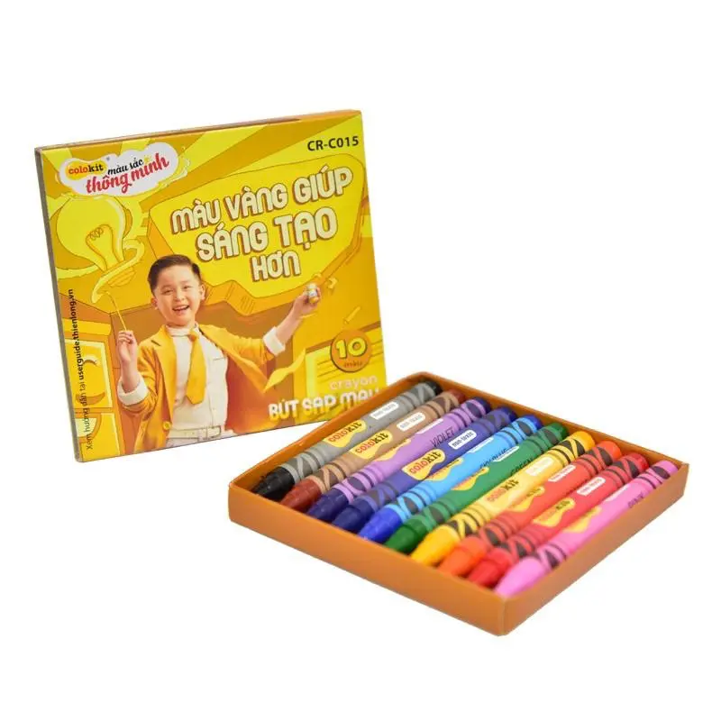 (10 màu) Bút Sáp Màu Thiên Long CR-C015