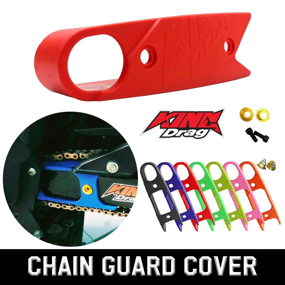 MOTORCYCLE RUBBER CHAIN GUARD SWING ARM COVER