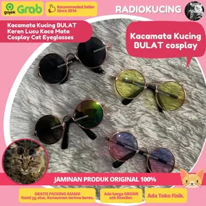 Kacamata Kucing BULAT Keren Lucu Kaca Mata Cosplay Cat Eyeglasses [ JUWIES RADIO KUCING ]