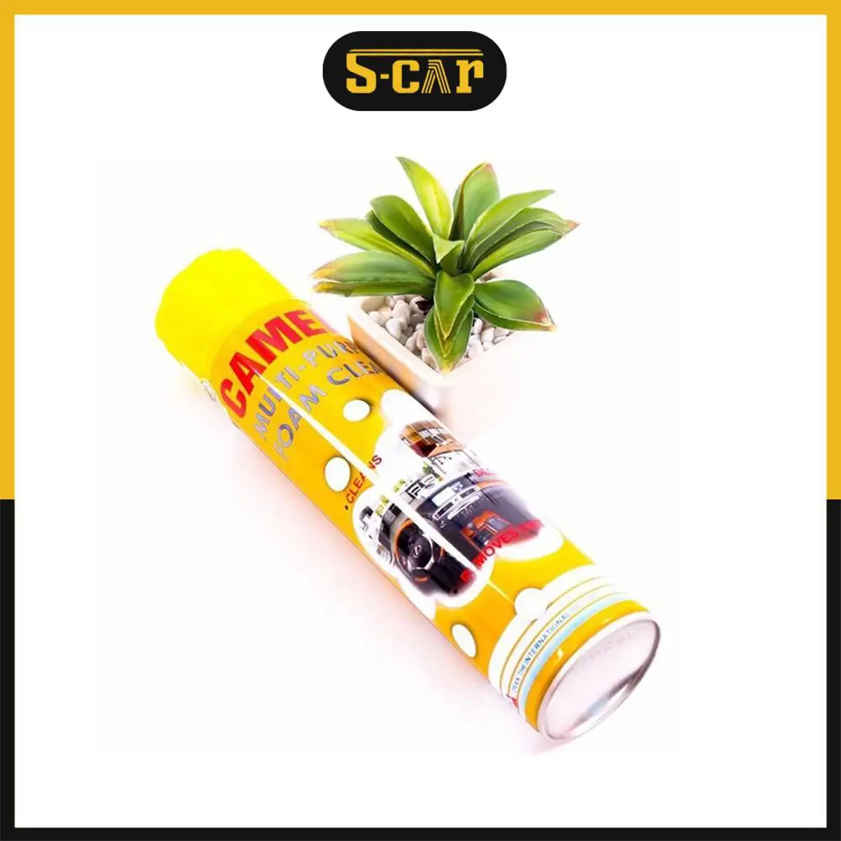 Chai Xịt Bọt Camel Đa Năng Vệ Sinh Nội Thất Ô Tô Foam Cleaner - Dạng Bọt, Mùi Thơm Nhẹ Nhàng