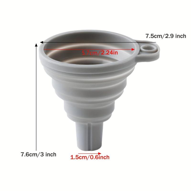 Silicone Kitchen Funnel, 1 Count 2 In 1 Multifunctional Funnel, Kitchen Accessories 1