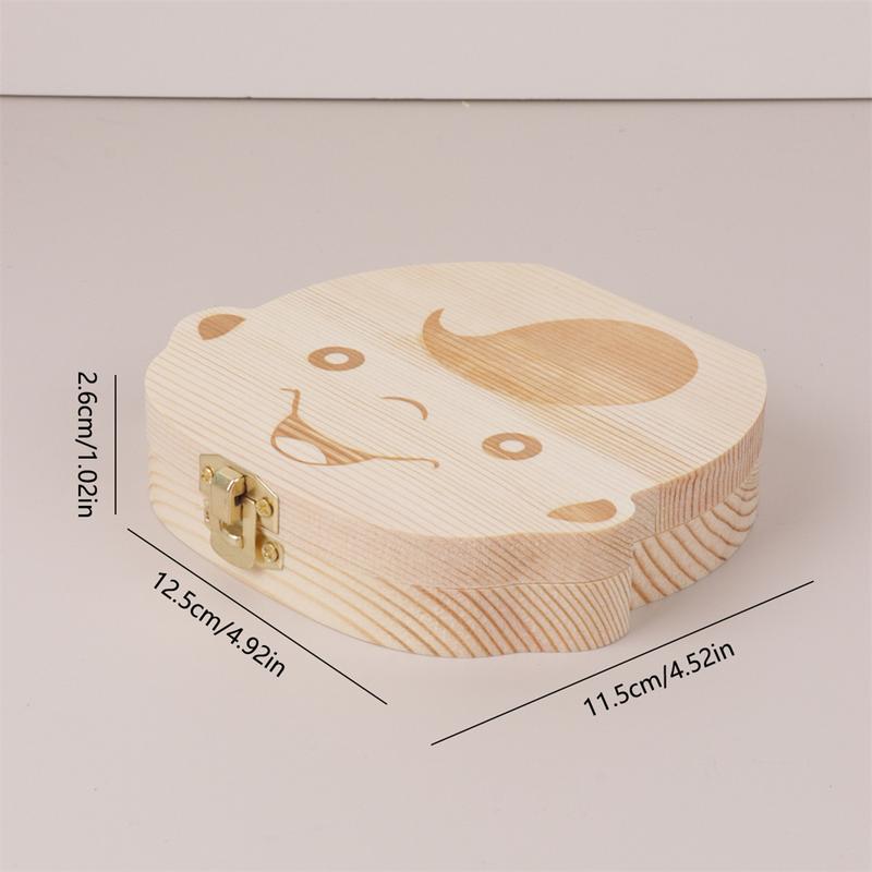 Product Introduction of Wooden Baby Teeth Storage Box Teeth Wooden Box Umbilical Cord Tooth Collection Box Infant And Toddler Souvenir Box 20