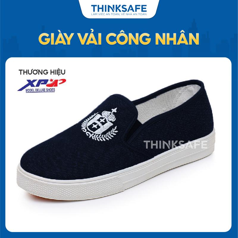 Giày vải xỏ chân XP lao động thể dục đi bộ giày bảo hộ công nhân - THINKSAFE Cao Su Nam