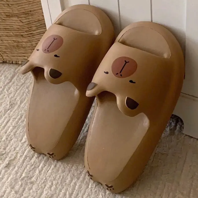 (Chọn chuẩn size ) Dép heo hồng  cappy cún xám mèo trắng voi xanh XXT siêu cute mềm êm nhẹ đế cao 4-5 cm QUAI NGANG HEO HỒNG 6