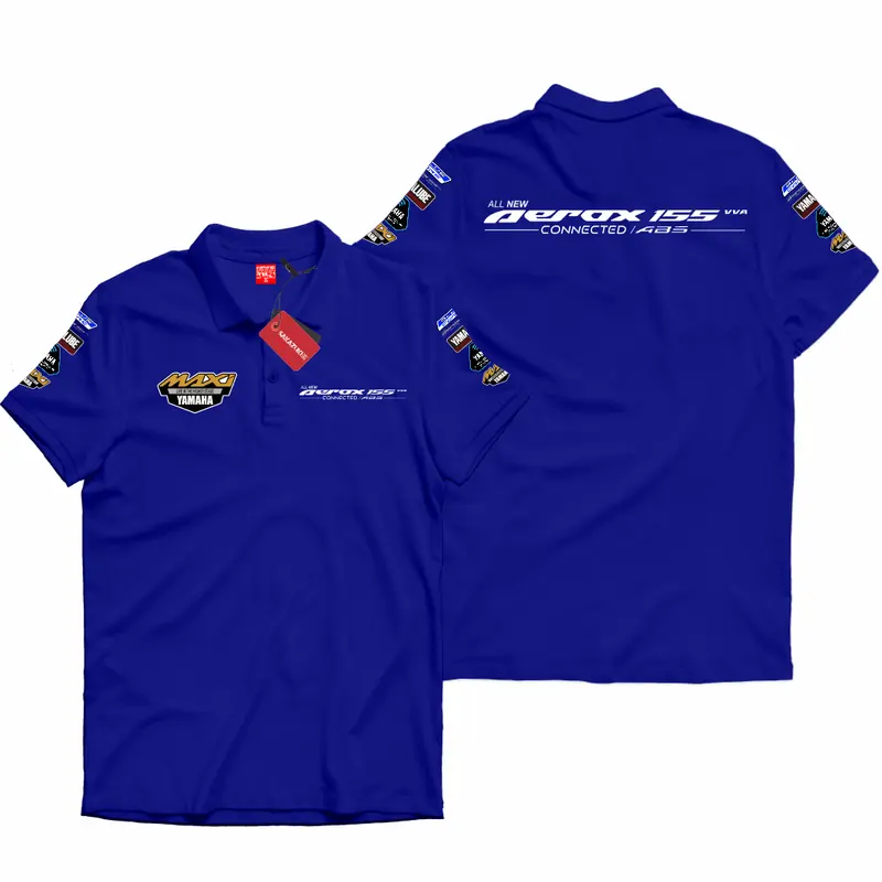 SAKAZUKI Polo Shirt Kaos Polo Motor YAMAHA AEROX 155 Vva Maxi Kaos Dealer Motor Otomotif 0