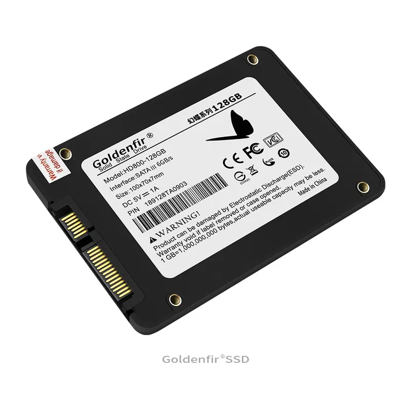 Ổ cứng thể rắn SSD, Goldenfir, 2.5Inch, SATA3, Dung lượng 128GB, 240GB, 360GB, 480GB, Ổ cứng thể rắn nội bộ, Tương thích với máy tính xách tay, Máy tính xách tay và máy tính xách tay, Ổ cứng SSD, Dung lượng 512GB 1