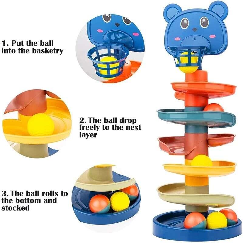 Product Introduction of Toy Rolg Ball Educational Games For Babies Stacking Track Baby Development Toys Children 10