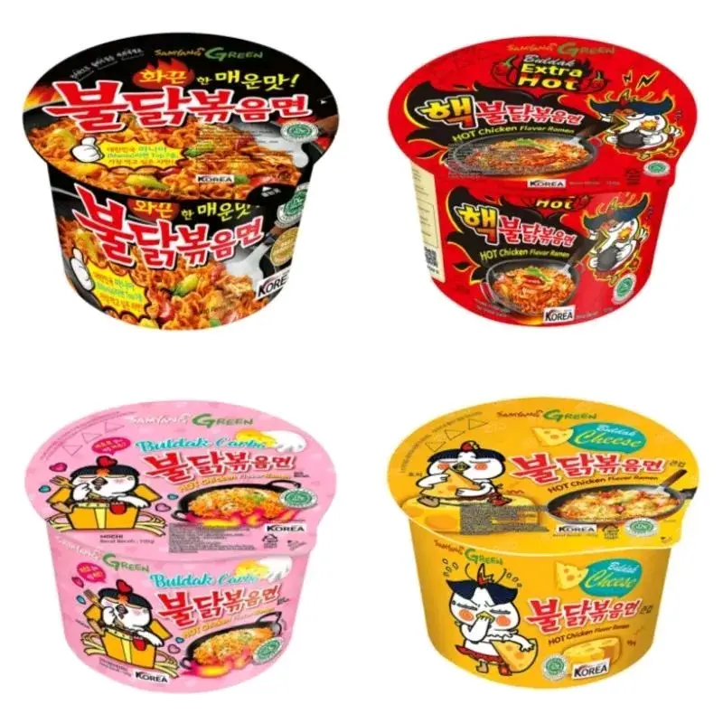 Mie samyang CUP Original extra Hot Instant korea EXP Aman masih disegel