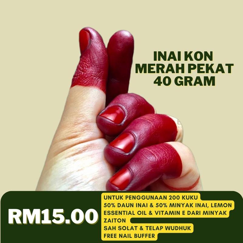 BELI 3 FREE 1 | ENAILEAF INAI KON MERAH PEKAT UNTUK 200 KUKU - TikTok ...