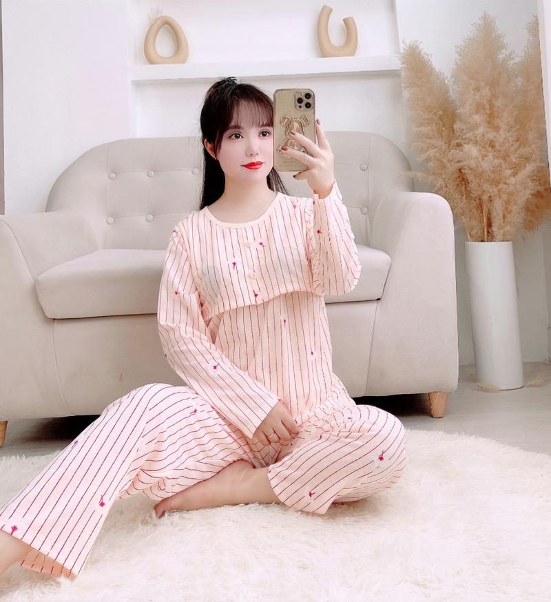 Product Introduction of Đồ Bộ Bầu, Sau Sinh Cho Mẹ Sọc Bông Hàng Loại 1 Đủ Size 40-75kg 13