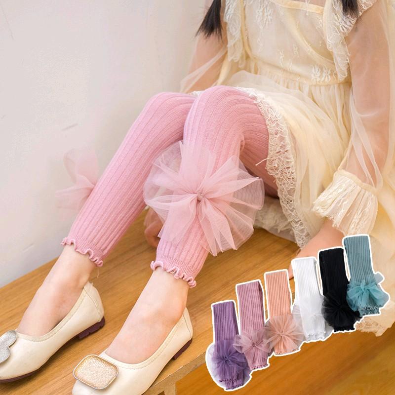 BABY K2 - legging bunga lace 3d buka kaki 6 warna bahan cotton premium  Kode 00270 2
