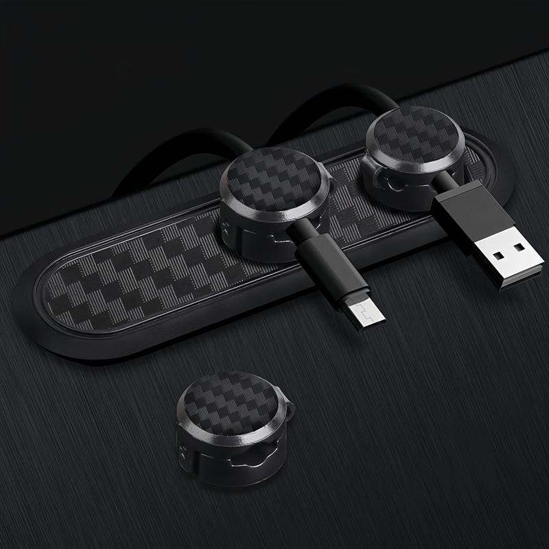 Product Introduction of Car Magnetic Cable Clip, Car Data Cable Storage Holder, Creative Desktop Cable Organizer, Universal Car Interior Accessories 7