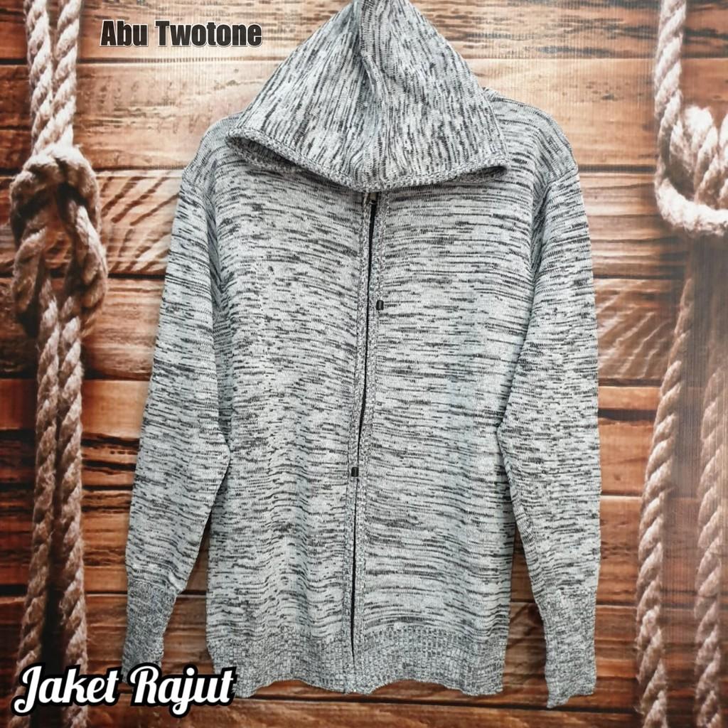 TR99 jaket rajut ariel twis atasn pria lengan panjang