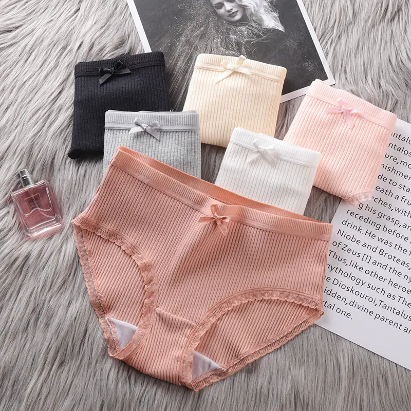 Women's Fashion Underwear Schoolgirl Panties Comfortable Mid-Waist Maiden Sexy Cute Large Size Ladies' Underwear Women's Breathable