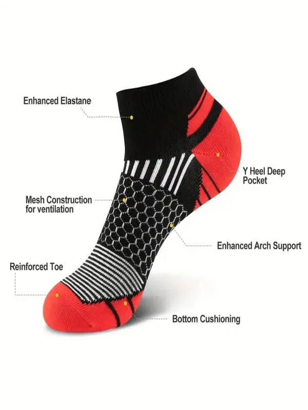 Men's Low Cut Socks, Casual Men's Socks for Daily Wear, Soft Comfy Breathable Socks for All Seasons 3