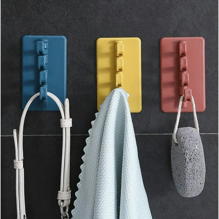 4in1 - gantungan hook 4 in 1 tempelan dinding hanger kuat multifungsi 2