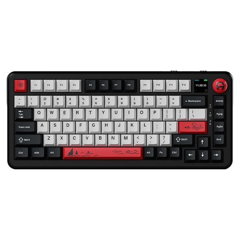 AJAZZ AK820 MAX PLUS Wireless Keyboard, Rechargeable 3-mode Mechanical Keyboard with Screen, Hot-swappable RGB DIY Keyboard for Gaming 0