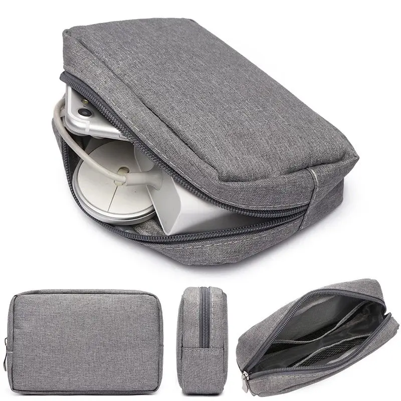 Electronic Accessories Organizer Bag Travel Cable USB Charger Storage Portable Hard drive disk bag Power bank USB cable