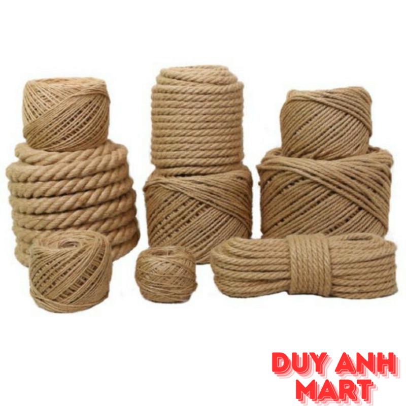 Dây thừng trang trí cuộn (500g, 1kg) dây đay gai  làm handmade, decor, cat tree, cào móng mèo