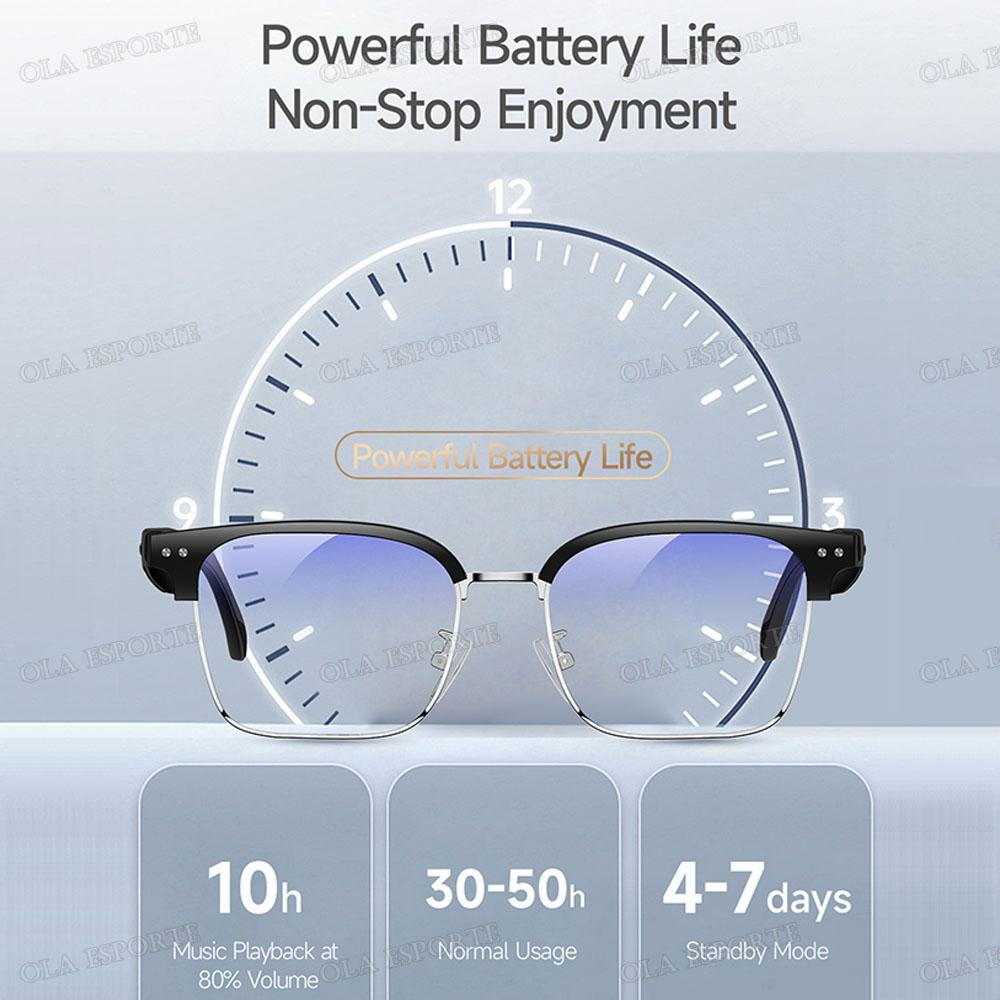 Fashion Smart Glasses Bluetooth call Voice Assistant Music Playback AI Intelligent Translation Glasses 170mAh Long Battery Life - Image 4