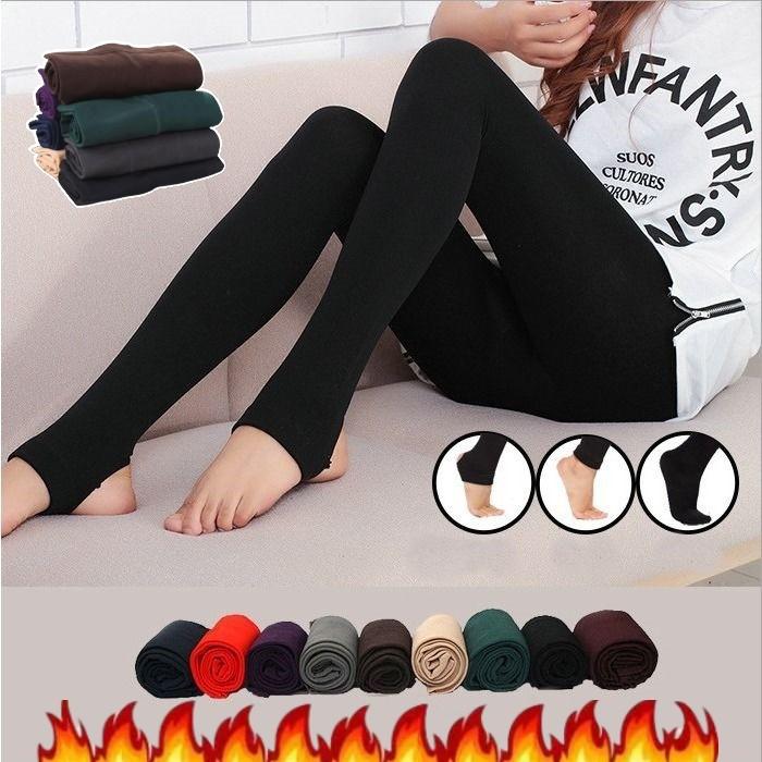 Quần Legging Mùa Đông Nhung Giữ Nhiệt Cho Nữ Quần Legging Bó Sát Quần Legging Dày Ấm Áp Mỏng -udn