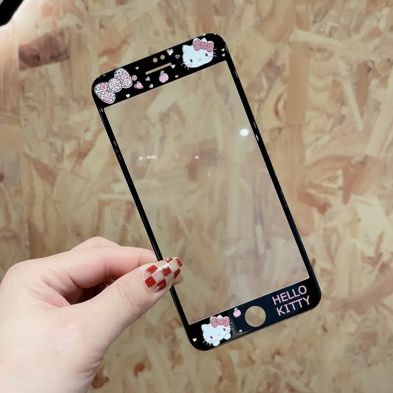 Phim Kính Cường Lực Chó Quế Hoạt Hình Kuromi, Thích Hợp Cho Apple 6S / 7 / 8, Phong Cách Mới, Bảo Vệ Toàn Màn Hình, Thích Hợp Cho iPhone6 / 7 / 8plus, SE2 / 3, IP4s, IP5 / 5s, Phim Màu, Thiết Kế Hoạt Hình 6