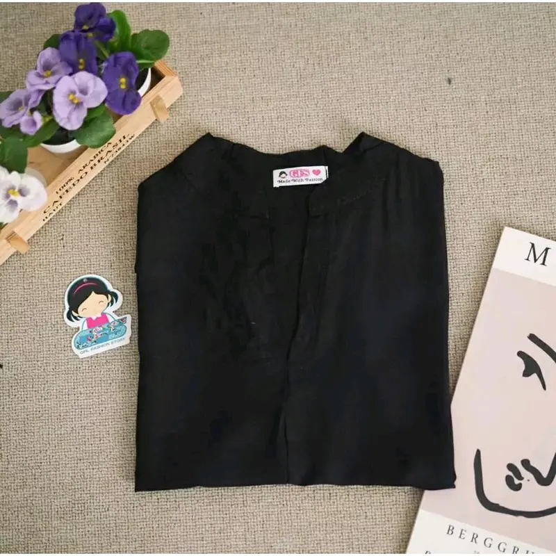 DARCY VNECK OVERSIZE SHIRT BAHAN KATUN RAYON DIAMOND 8