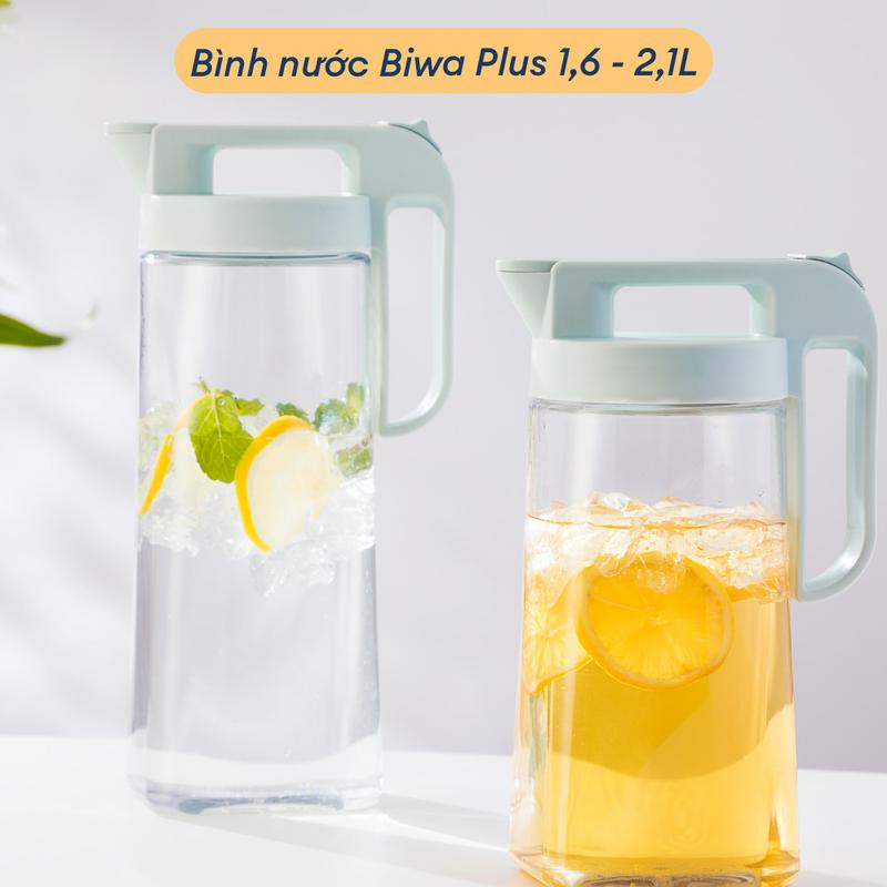 Bình nước để bàn cao cấp Inochi - Biwa / Biwa Plus - An Toàn, Tiện Lợi, Thanh Lịch, Dung Tích Lớn, Chịu Nhiệt binhdung nuoc binh giunhiet