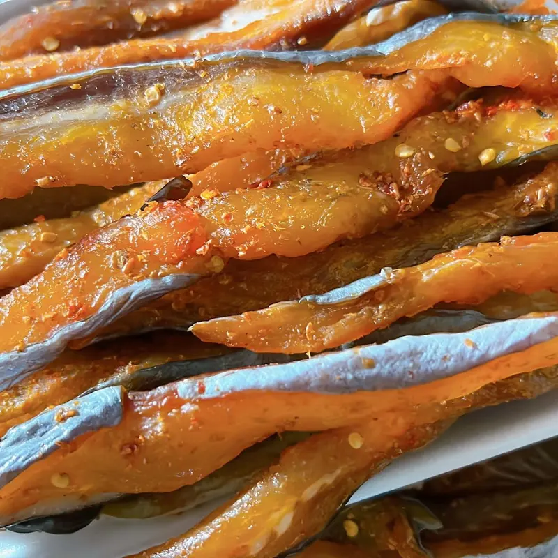 Khô cá dứa tẩm vị tỏi ớt thái sợi vị miền tây 1 Food Cay 3