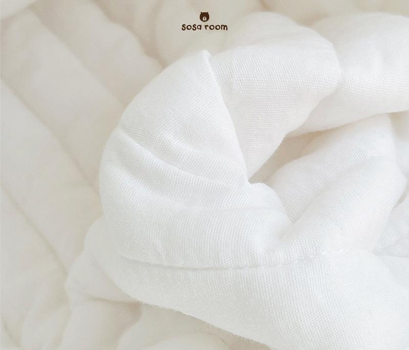 Product Introduction of Ga bọc nệm cho bé, cotton trần bông hữu cơ, màu trắng trơn, siêu mềm êm 18