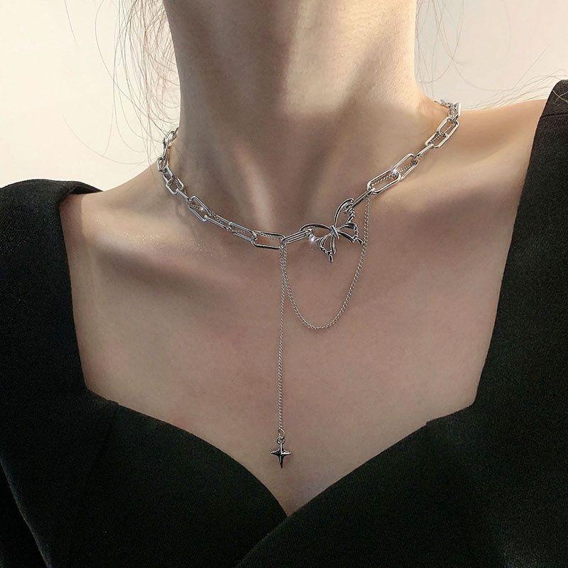 Kalung Loket Rama-rama, Rantai Warna Perak, Untuk Wanita dan - TikTok ...