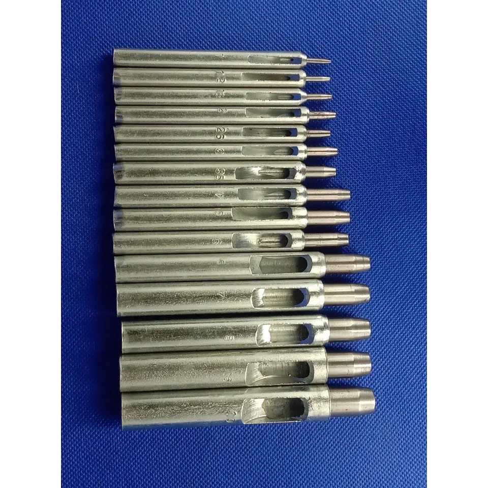 Dụng Cụ Đục Lỗ Đồ Da Thủ Công Hình Tròn Bằng Thép Nhiều Kích Thước