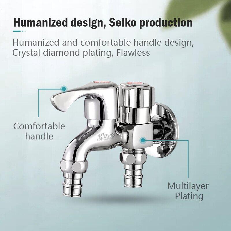 Bi Directional Faucet 304 Stainless Steel Dual Function Faucet Bathroom Faucet, Stainless Steel Faucet with 1 Inlet and 2 Outlets Dual Directional Copper Valve Faucet Bathroom Kitchen Faucet 3