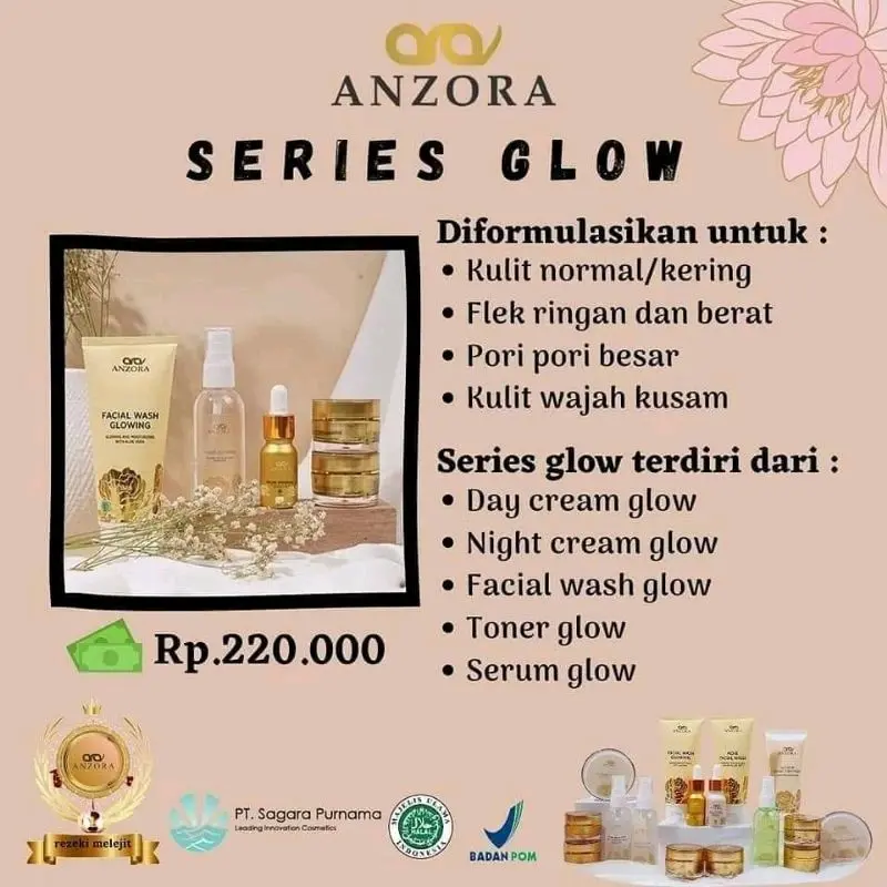 Paket Wajah Anzora Skincare 3