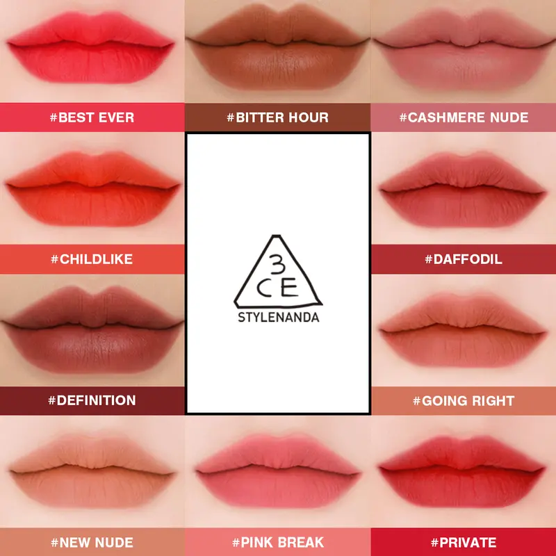 Son kem lì nhung mịn 3CE Velvet Lip Tint 4g 3