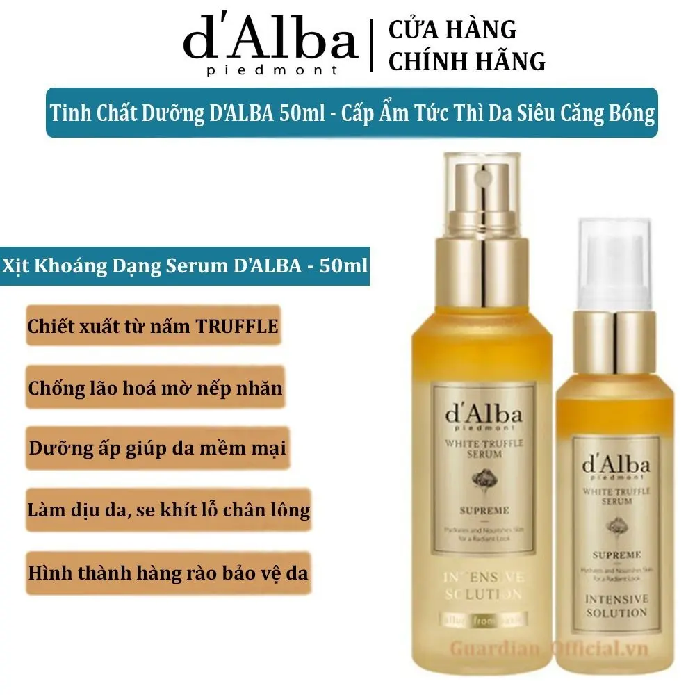 D'Alba serum spray for skin tightening glossy white 50ml [100% guaranteed genuine]