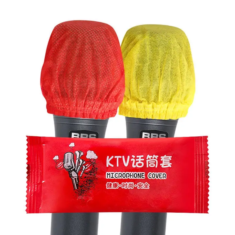 Bọc Micro Dùng Một Lần, Kích Thước Lớn Hơn, Chất Liệu Không Dệt, Hình Chữ O Và Hình Chữ U, Thích Hợp Cho Phòng Thu Âm, KTV Và Karaoke, Thay Thế Kính Chắn Gió Vệ Sinh, 1 Gói Có Hai Miếng Bọc, Hàng Mới Về 3