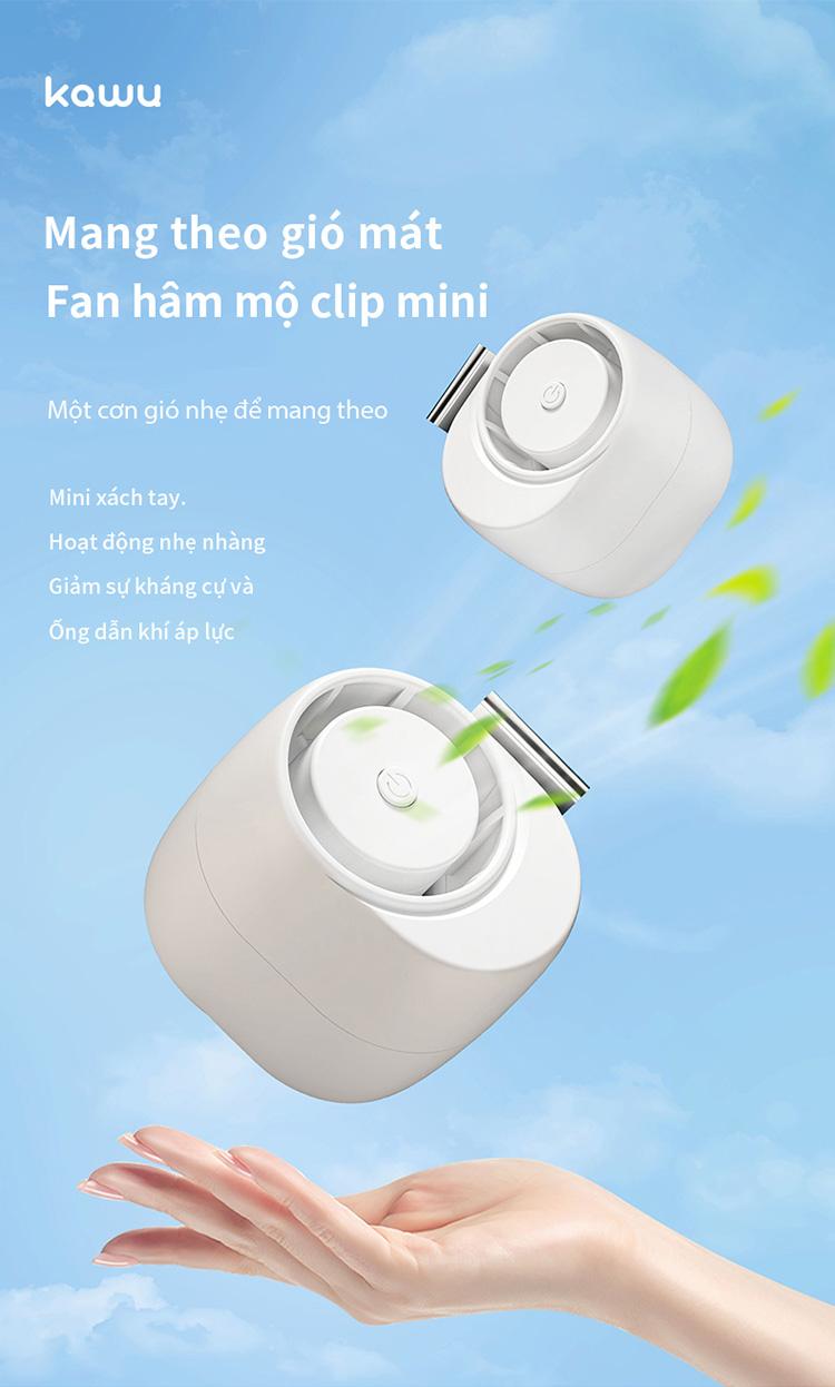 Product Introduction of 【Quạt kẹp gió cao】 Quạt mini cầm tay USB có thể sạc lại kawu, ký túc xá sinh viên để bàn, quạt điện nhỏ im lặng, kẹp bàn quạt, cần thiết cho công nhân nhà máy làm việc, du lịch và mang theo, cắm trại, Mobile  Phụ Kiện  model FCG-10 1