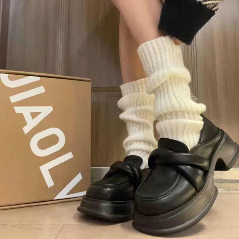 Product Introduction of Vớ Dệt Kim Ấm Áp, Phong Cách Preppy JK, Dài Qua Đầu Gối, Giữ Ấm Chân, Dành Cho Nữ, Thích Hợp Cho Mùa Thu Và Mùa Đông, Vớ Dài Lolita, 42cm 14