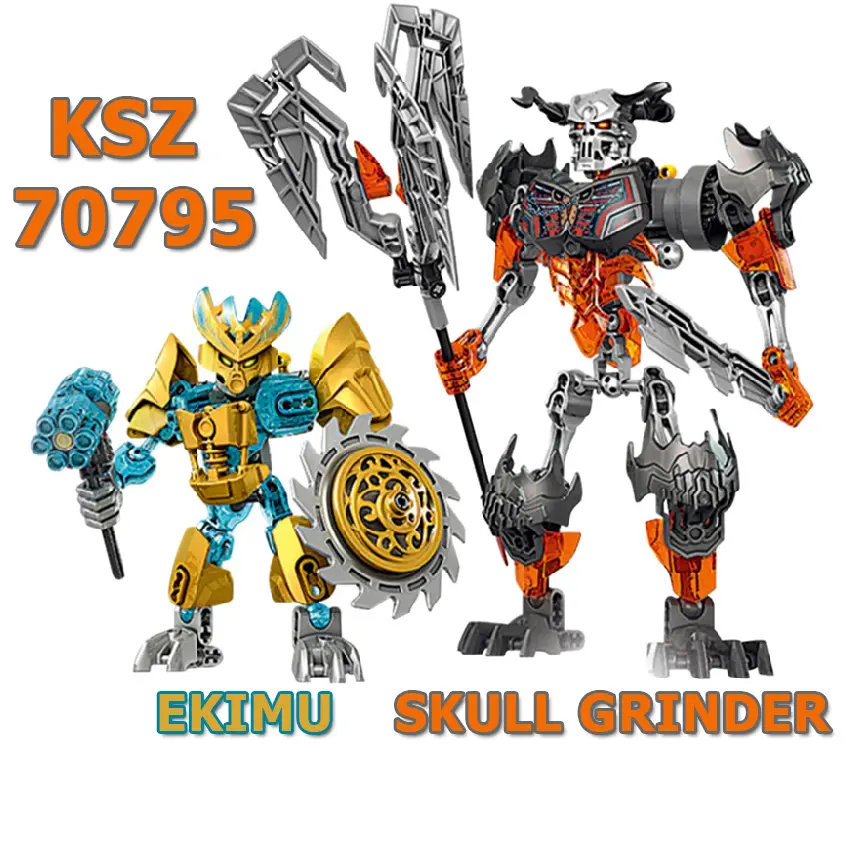 Mô hình đồ chơi KSZ Bionicle Skull Grinder, Ekimu, Melum Ice