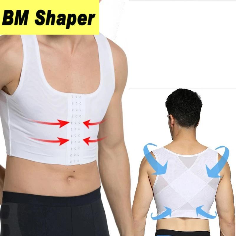 Men Body Shaper Chest Push Up Corset Compression Waist Trainer - TikTok ...
