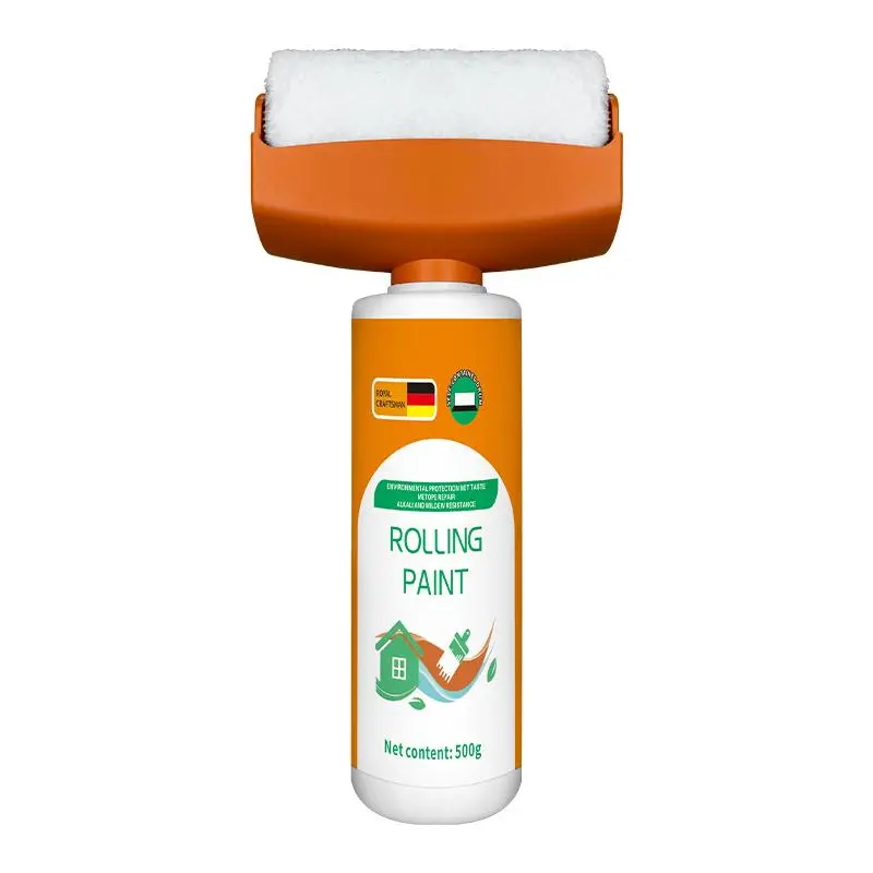 500g Self-cleaning Roller Wall Paint, Wall Paint Decontamination Latex Paint, Waterproof Paint for Home Indoor Repair Graffiti Renovation