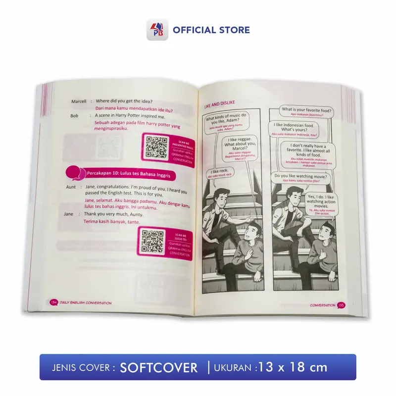 Buku Bahasa Inggris Everyday English Conversation Lancar Percakapan Bahasa Inggris Sehari hari / English Vocabulary For Daily Conversation / Mahkota Kita - MK 1