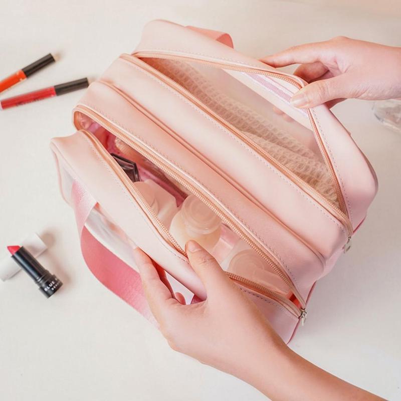 Product Introduction of Makeup Tools Set, 19pcs/set Headband & Wristband & Face Cleaning Brush & Hair Clip & Empty Bottle & Acne Cleansing Tools & Makeup Bag, Multifunctional  Tools Kit 6