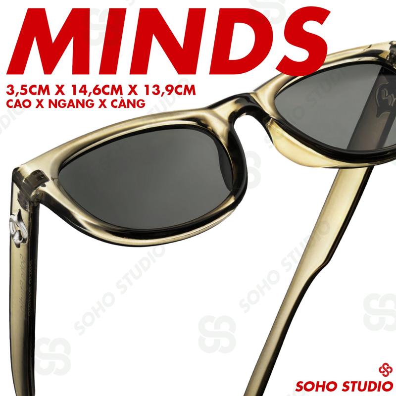 Kính mát MINDS gọng bầu Soho Studio Mắt Kính hợp mặt tròn, góc cạnh