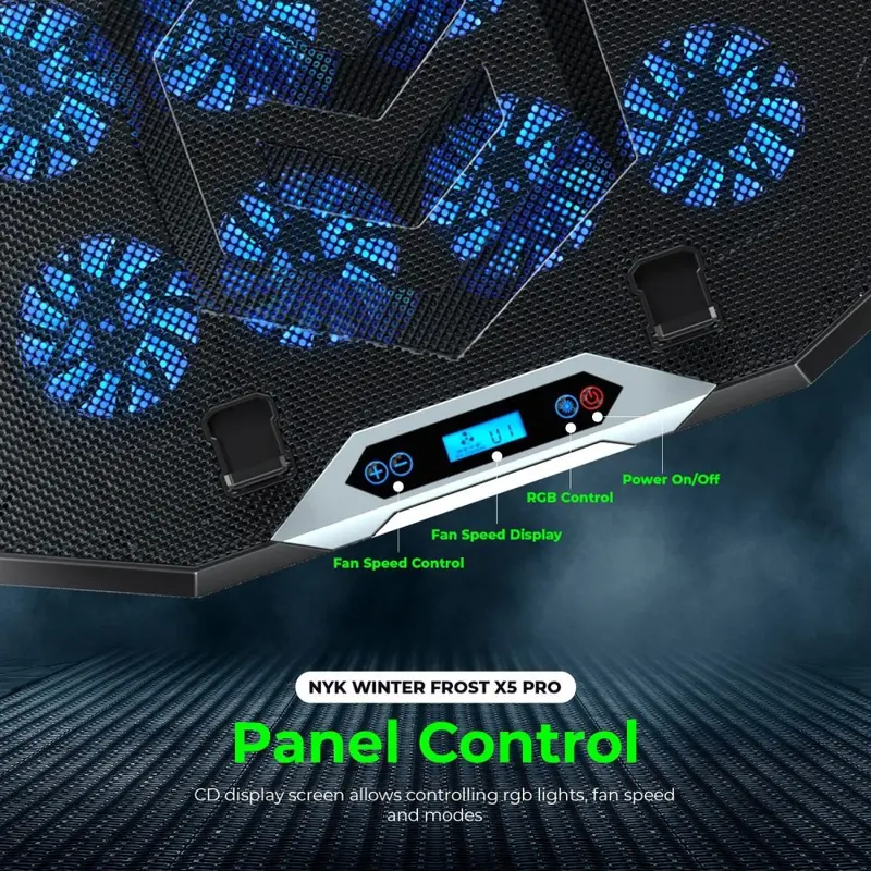 NYK Nemesis X5 Pro Winterfrost Cooling Fan Pad Pendingin Laptop 2